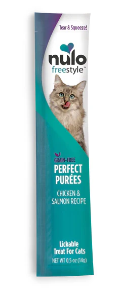Nulo Puree 0.5 oz FreeStyle Grain Free Cat Treat Chicken & Salmon - Image 1
