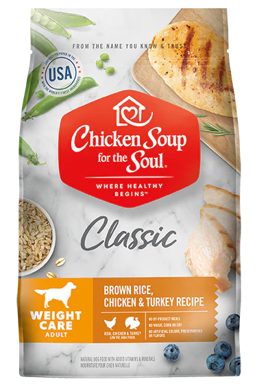 Chicken Soup Weight Care Dog - Brown Rice, Chicken & Turkey Recipe 4.5lb - Image 1