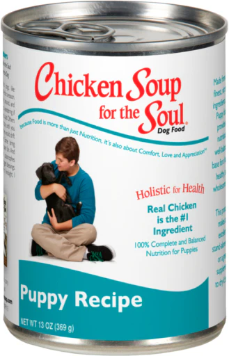 Chicken Soup for the Soul Chicken  Duck & Turkey Flavor Pate Wet Dog Food for Puppy  13 oz. Cans - Image 1
