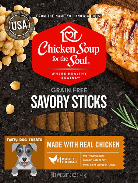 Chicken Soup 5 oz Savory Sticks Chicken Dog Treats Food - Image 1