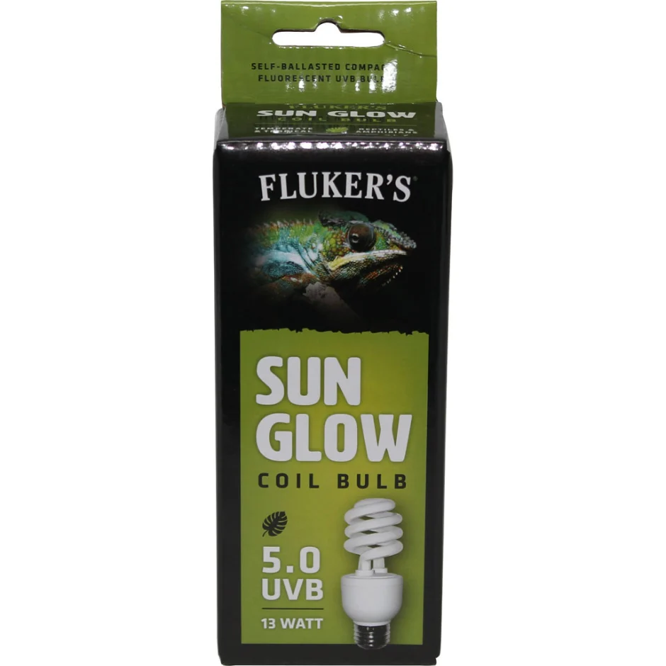 Fluker s Sun Glow Coil Bulb Tropical  5 UVB  13 Watt - Image 1