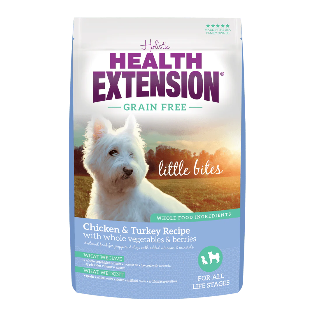 Health Extension 12 lbs Grain Free Chicken & Turkey Little Bites Recipe for Dog - Image 1