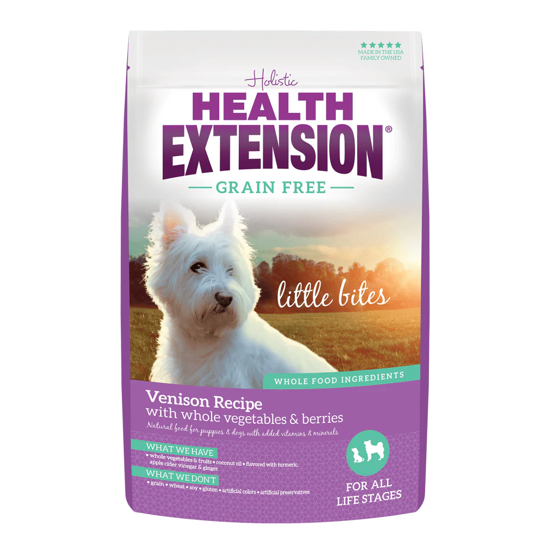Health Extension 12 lbs Grain Free Venison Little Bites with Whole Vegetables & Berries for Dogs - Image 1