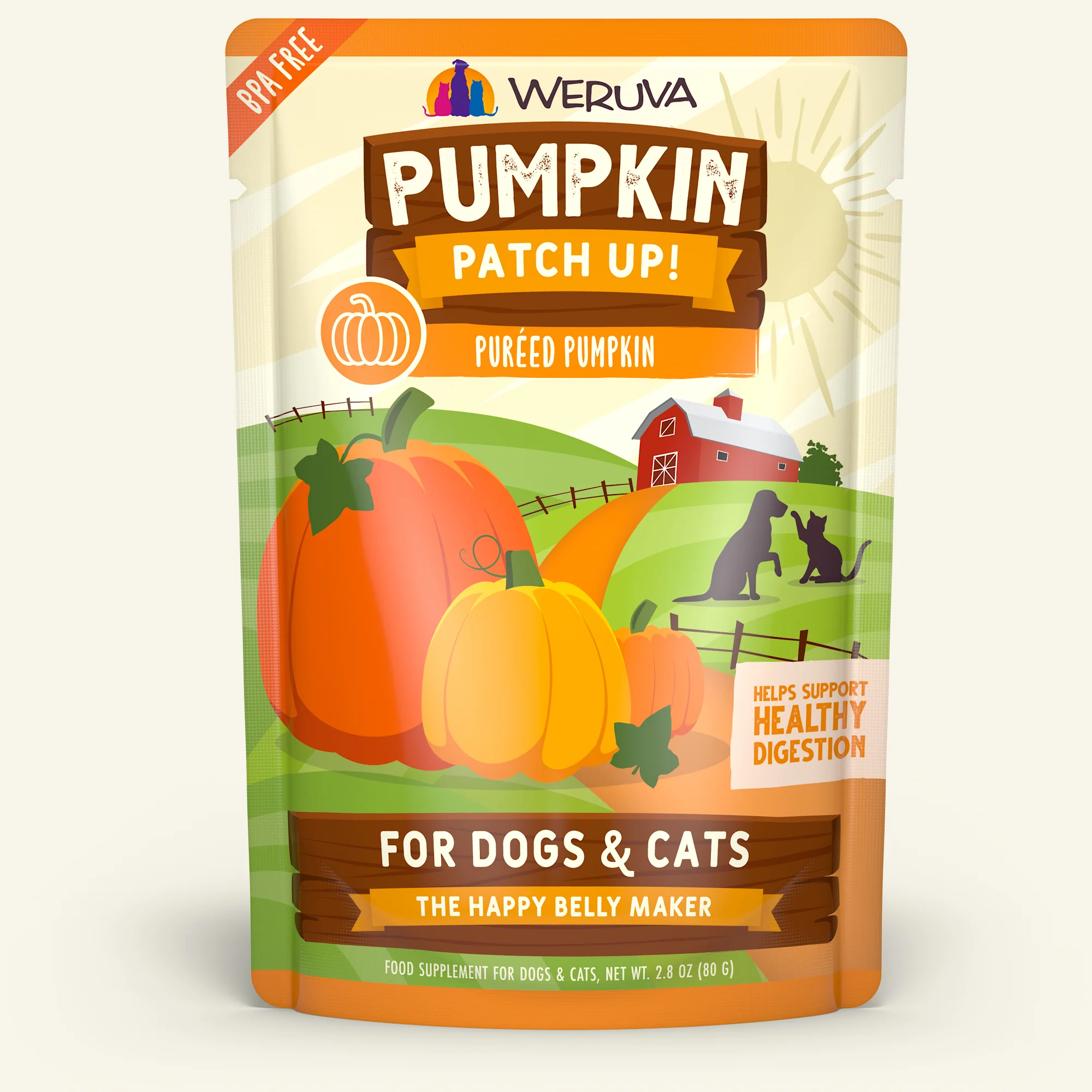 Weruva Pumpkin Patch up! Food Suppliment for dogs and cats 2.8 oz Pouch - Image 1