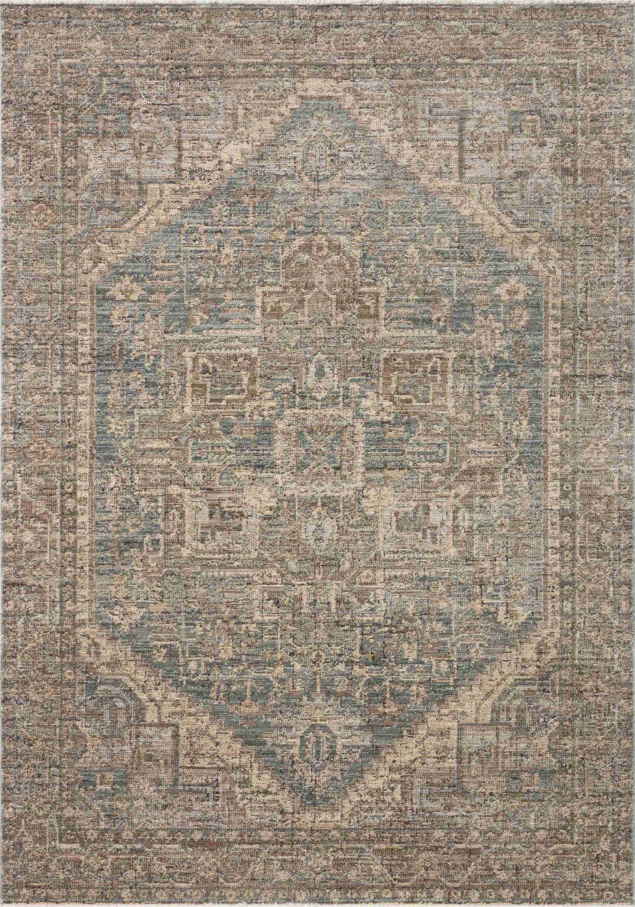 Priscilla Blue / Bark Rug