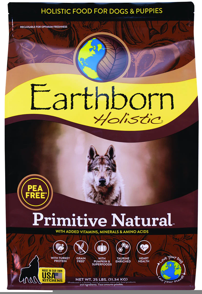 Earthborn 25 lbs Primitive Natural Grain Free Dog Food - Image 1
