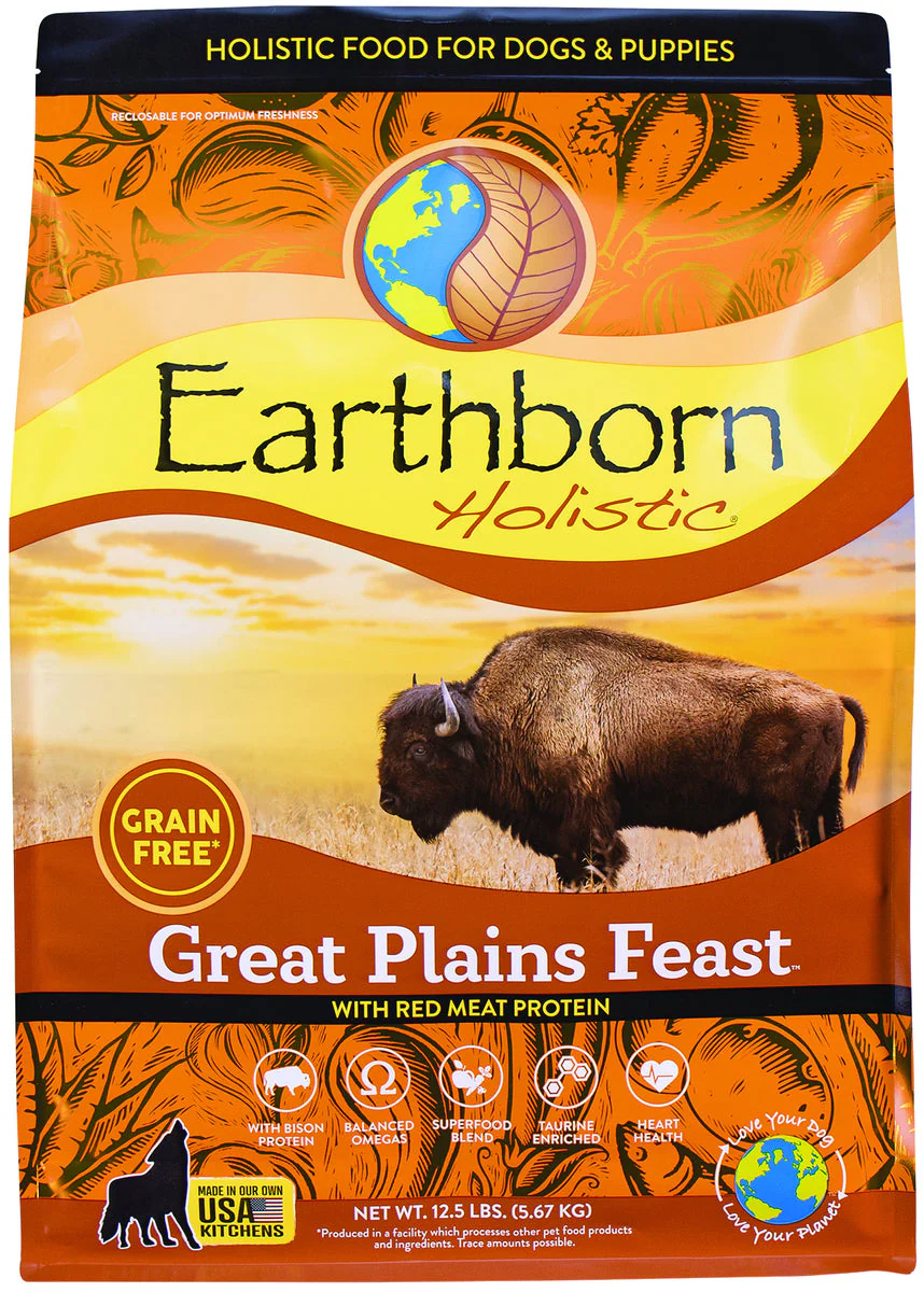Earthborn 12.5 lbs Great Plains Feast Grain Free Dog Food - Image 1