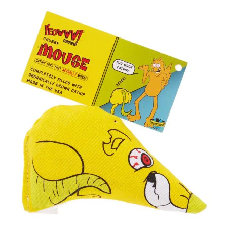 Yeowww! Chubby Mouse Catnip Cat Toy - Image 1