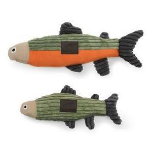 Tall Tails 88213825 Squeaker Fish Dog Toy, Sage - 12 in. - Image 1