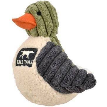 Tall Tails 88214855 Squeaker Duck Dog Toy  Sage - 5 in. - Image 1