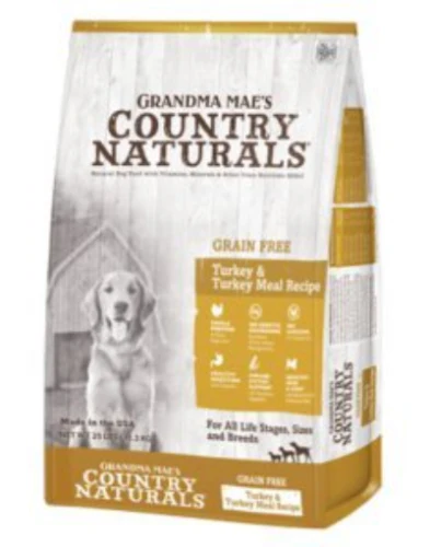 Grandma Maes Country 46000701 Naturals Limited Ingredient Grain Free Turkey Dog Food - 4 lbs - Image 1