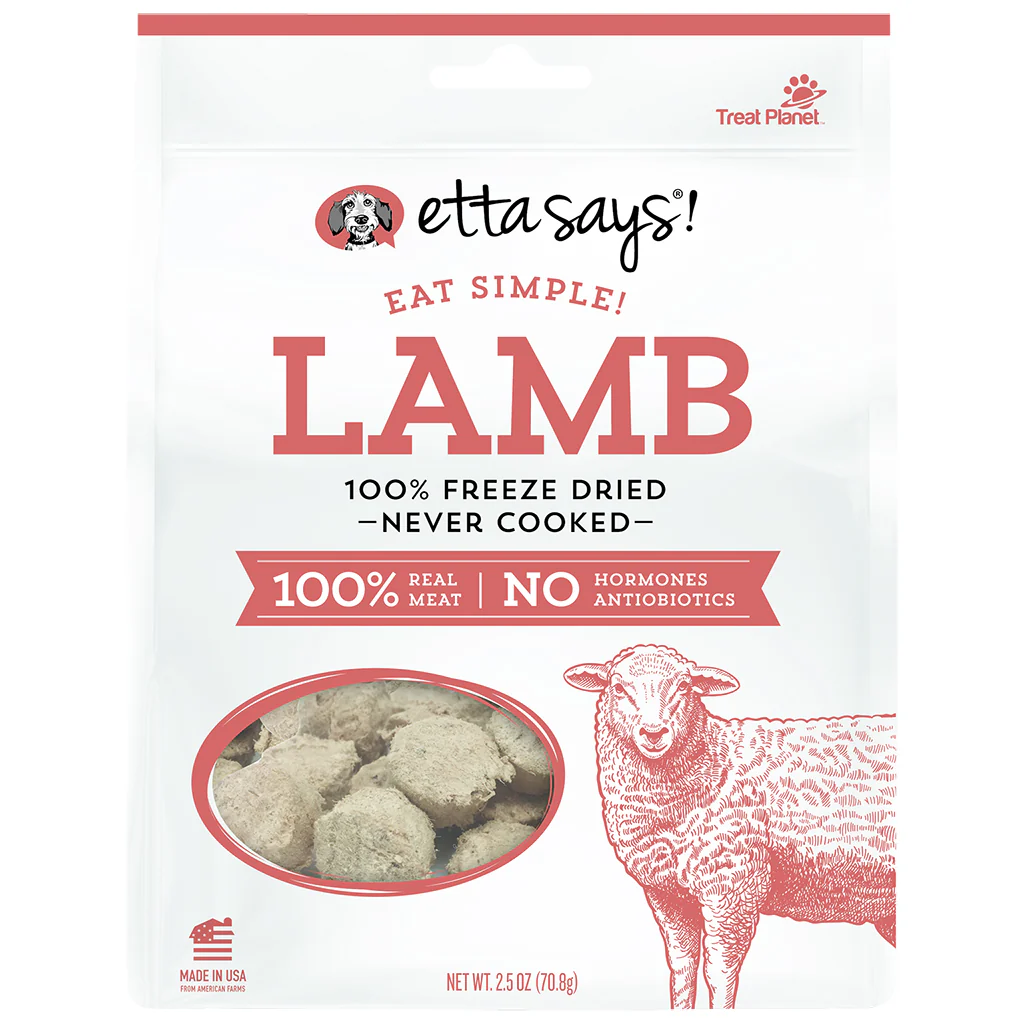 Etta Says Dog Freeze-Dried Simple Lamb 2.5OZ - Image 1