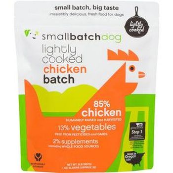 Small Batch Frozen Dog Food Chicken Sliders 5lb - Image 1