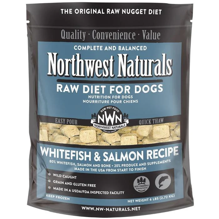 Northwest Naturals 6 lbs Dog Frozen Nuggets Whitefish & Salmon - Image 1