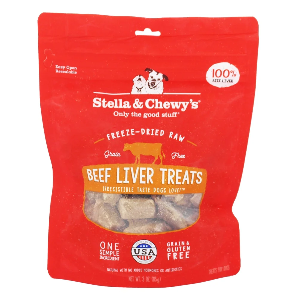 Stella & Chewy s Beef Liver Freeze-Dried Raw Dog Treats  3 oz. - Image 1