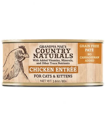 Grandma Maes Country Naturals Cat Pate Grain Free Chicken 2.8oz - Image 1