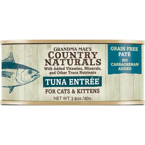 Grandma maes Country Naturals Cat Pate Grain Free Tuna 2.8oz - Image 1