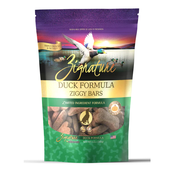 Zignature Duck Formula Biscuit Dog Treat 12oz - Image 1