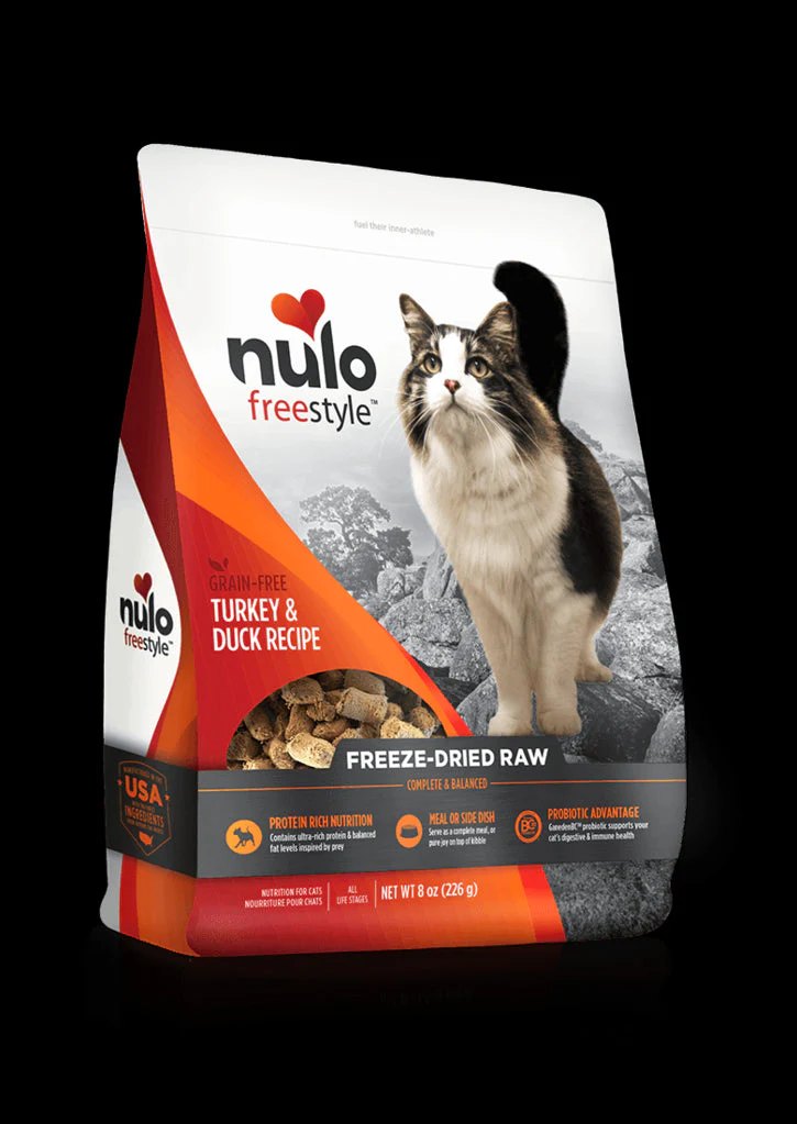 Nulo Freestyle Freeze-Dried Raw Cat Food, Turkey and Duck, 16 oz - Image 1