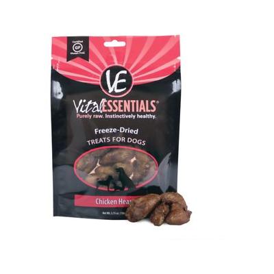 Vital Essentials 3.75 oz Chicken Hearts Freeze Dried Raw Dog Treat - Image 1