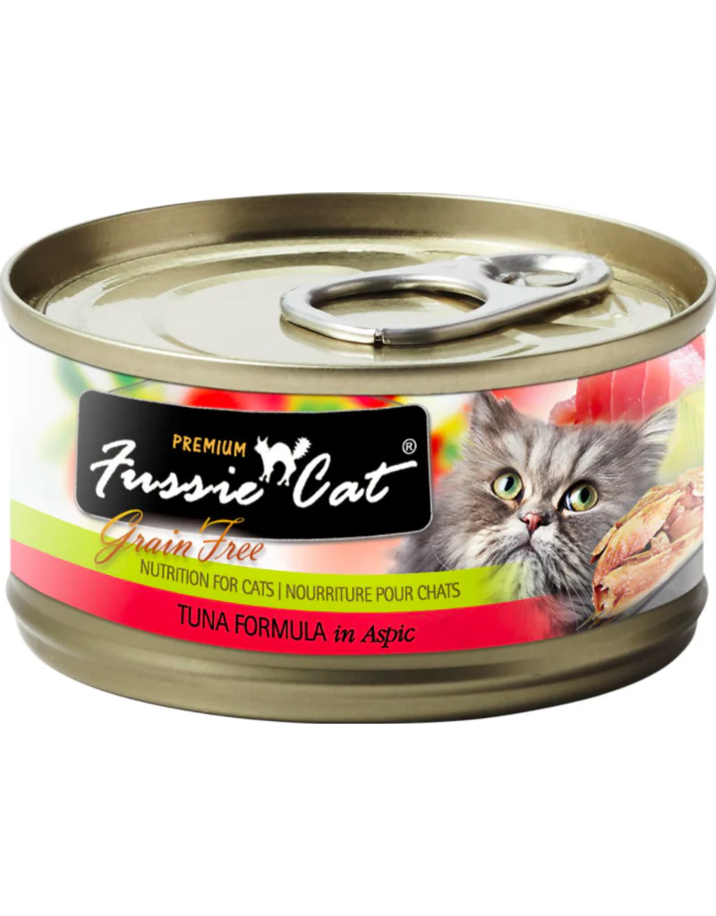Fussie Cat 5.5 oz Grain Free Tuna Aspic Cat Food - Image 1