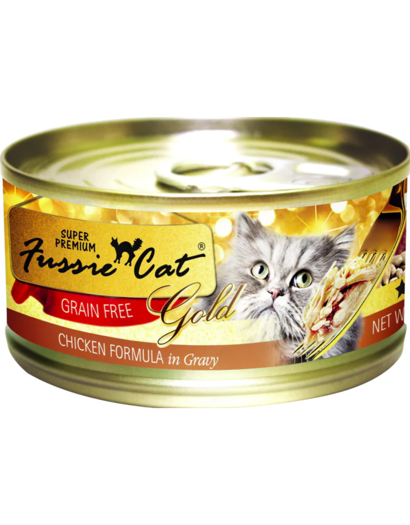 Fussie Cat 5.5 oz Grain Free Chicken Gravy Cat Food - Image 1