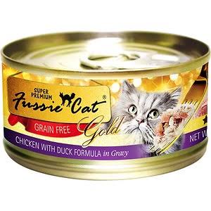 Fussie Cat 5.5 oz Grain Free Gold Chicken & Duck Gravy Cat Food - Image 1