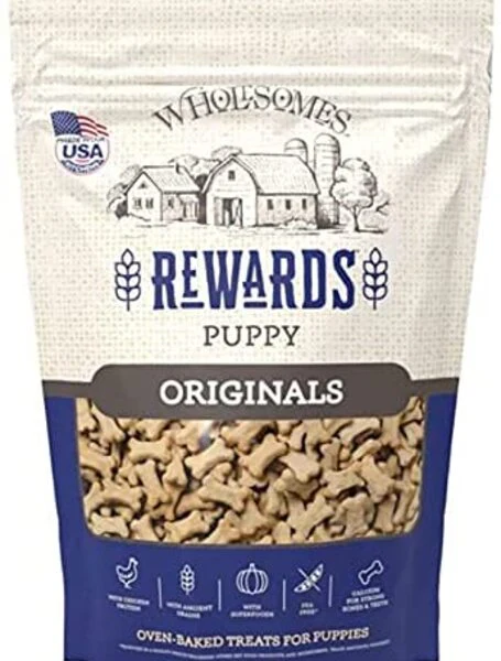 Wholesome 2 lbs Puppy Rewards Classic Original Biscuits Pet Food - Image 1