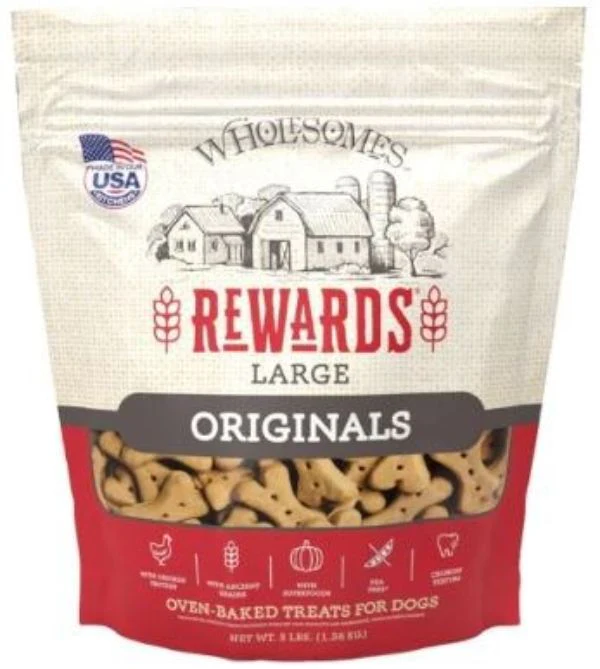 Wholesome 3 lbs Originals Golden Biscuit Dog Treats, Large - Image 1