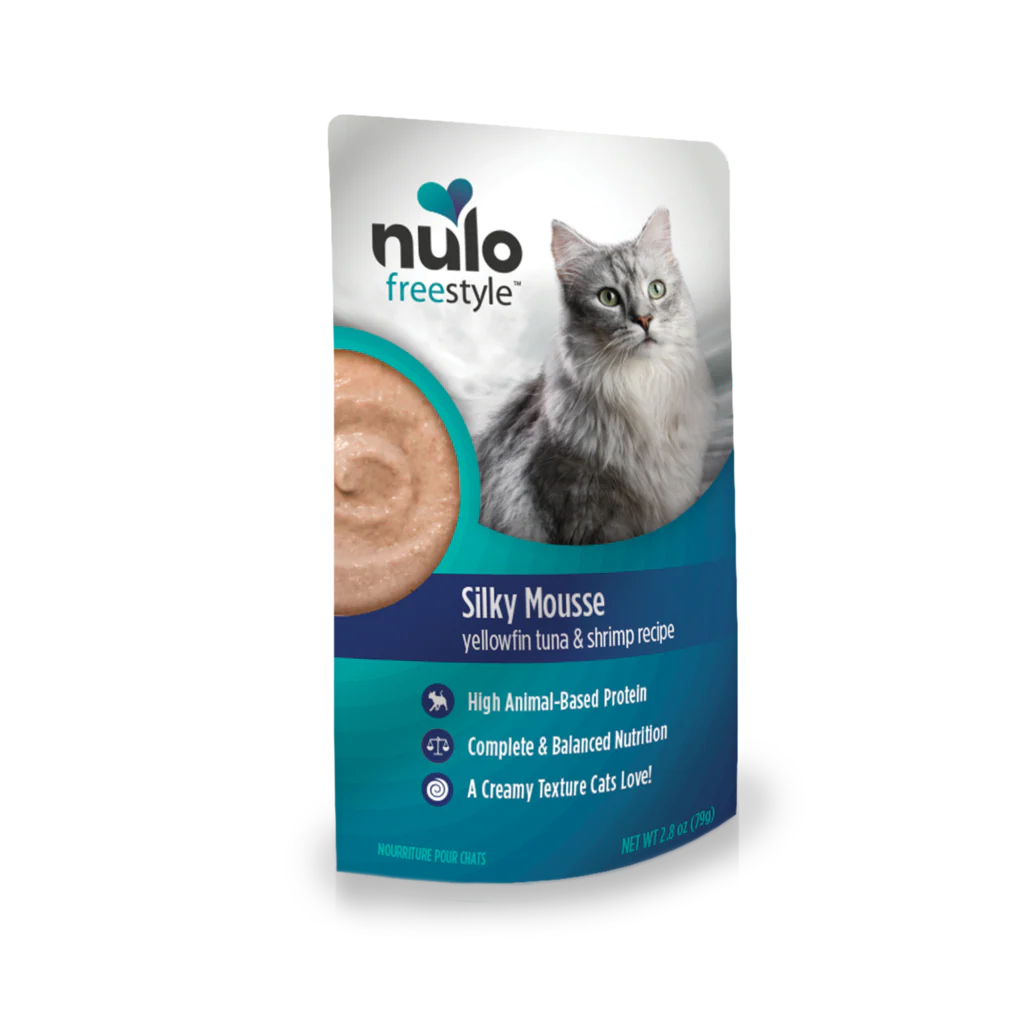 Nulo 2.8 oz Grain Free Mousse for Cats Tuna & Shrimp - Image 1
