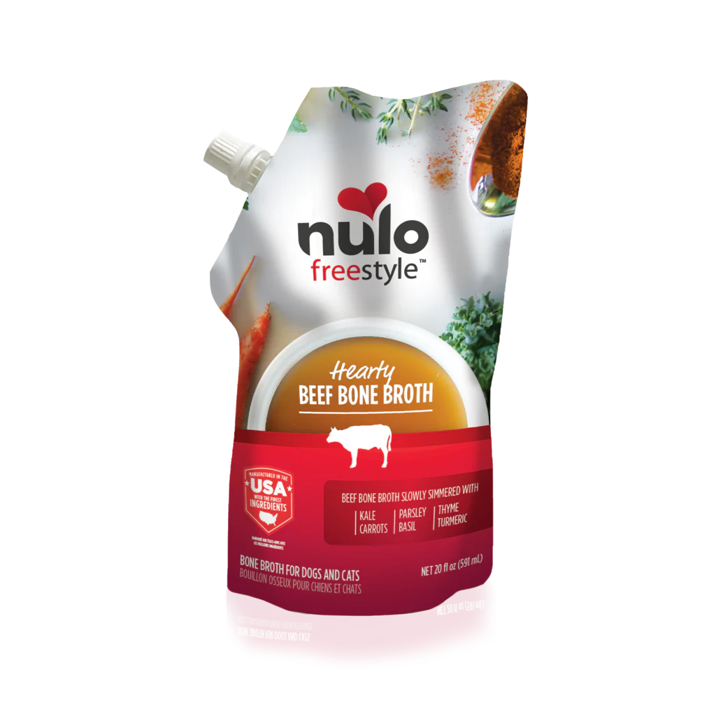 Nulo 20 oz Grain Free Beef Bone Broth for Dogs & Cats - Image 1