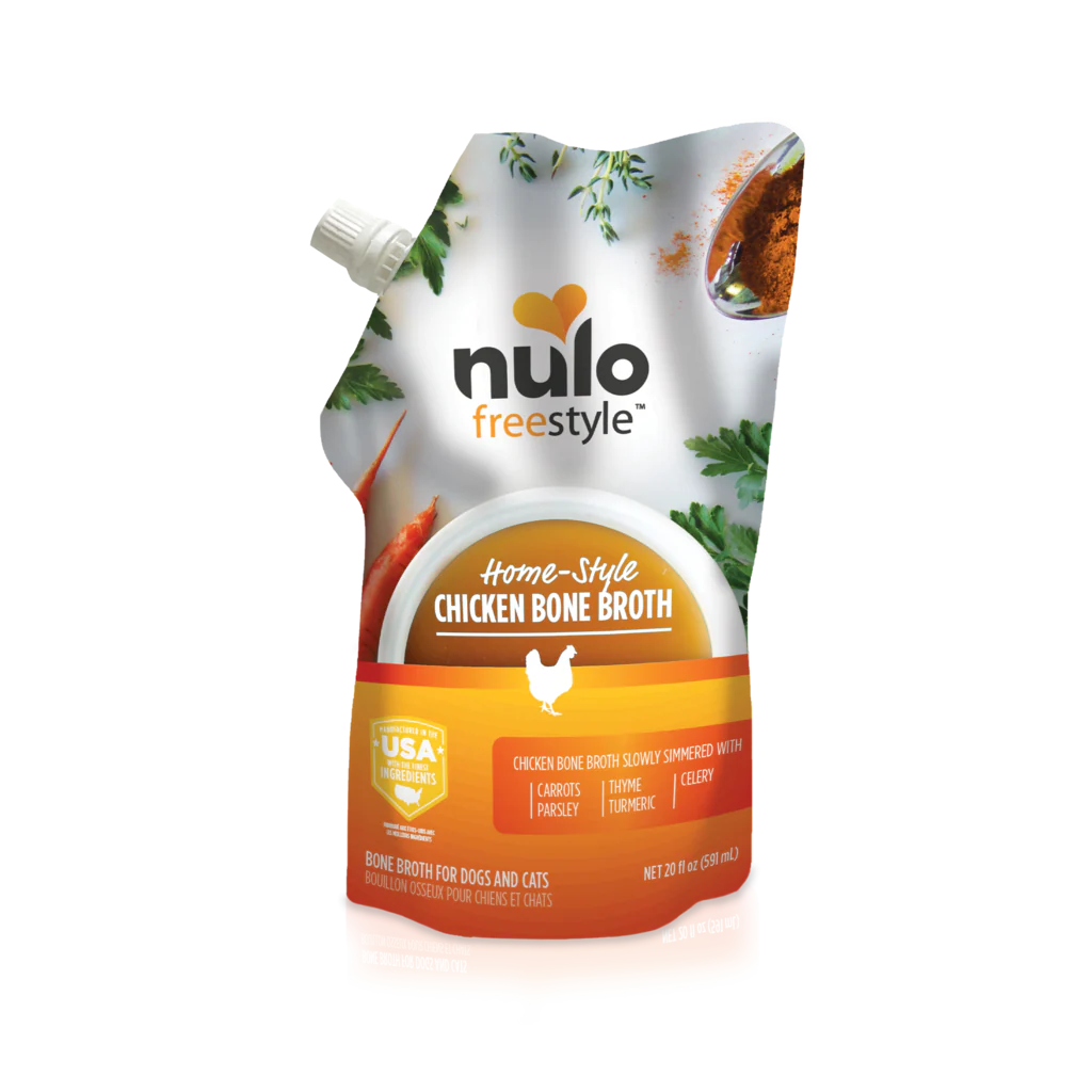 Nulo 20 oz Grain Free Chicken Bone Broth for Dogs & Cats - Image 1