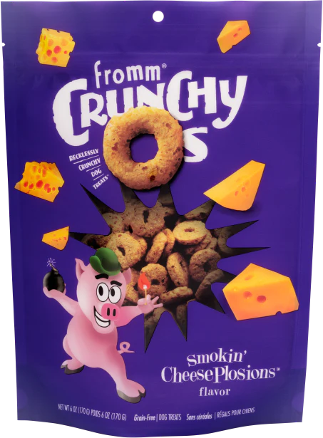 Fromm 26 oz Smoking Cheeseplosions Crunchy Os Dog Treats - Image 1