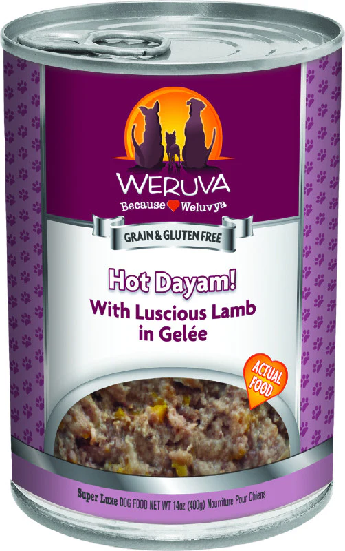 Weruva Classic Dog food 14oz Can Hot Dayam with Lamb - Image 1