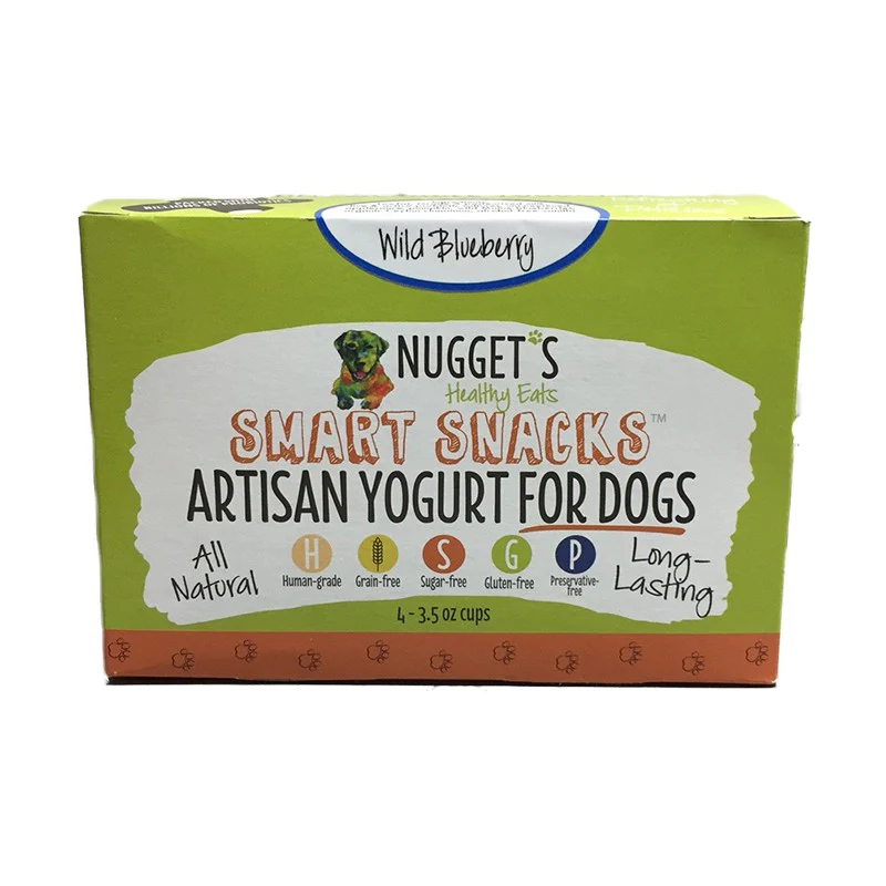 Nuggets Healthy Eats 64560613 Wild Blueberry Artisan Frozen Yogurt Snack for Dogs 3.5 oz - Image 1