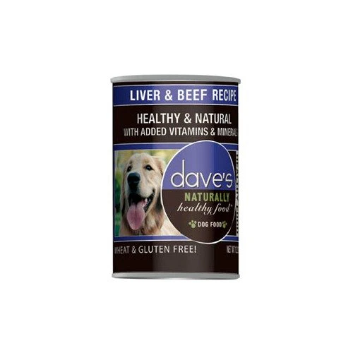 Daves Naturally Healthy Liver/Beef Can Dog Food - Image 1