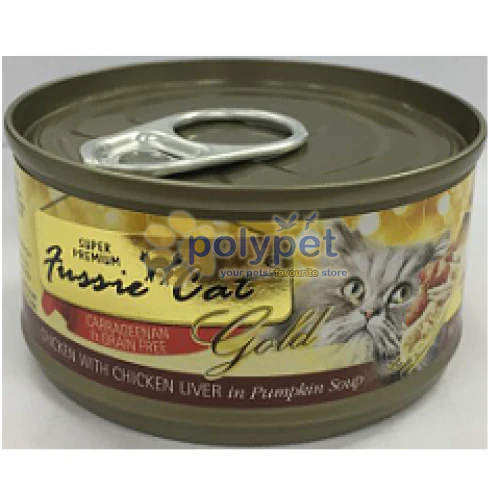 Fussie Cat Super Premium Chicken & Liver In Pumpkin Soup Grain-Free Wet Cat F... - Image 1