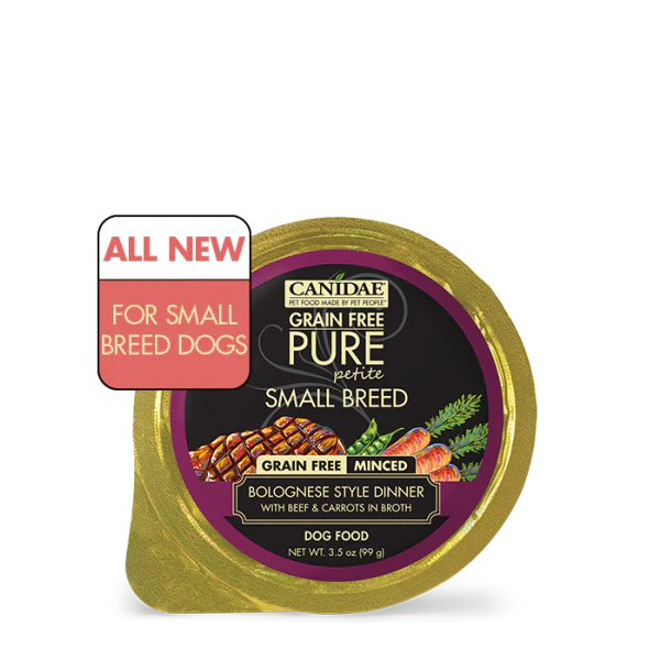 Canidae-Pure-Canidae Pure Petite Small Breed Minced Wet Food- Beef/carrots 3.5 Oz - Image 1