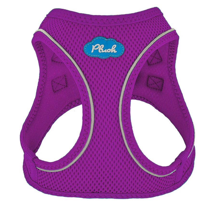Plush Step In Dog Harness Large Purple - Image 1