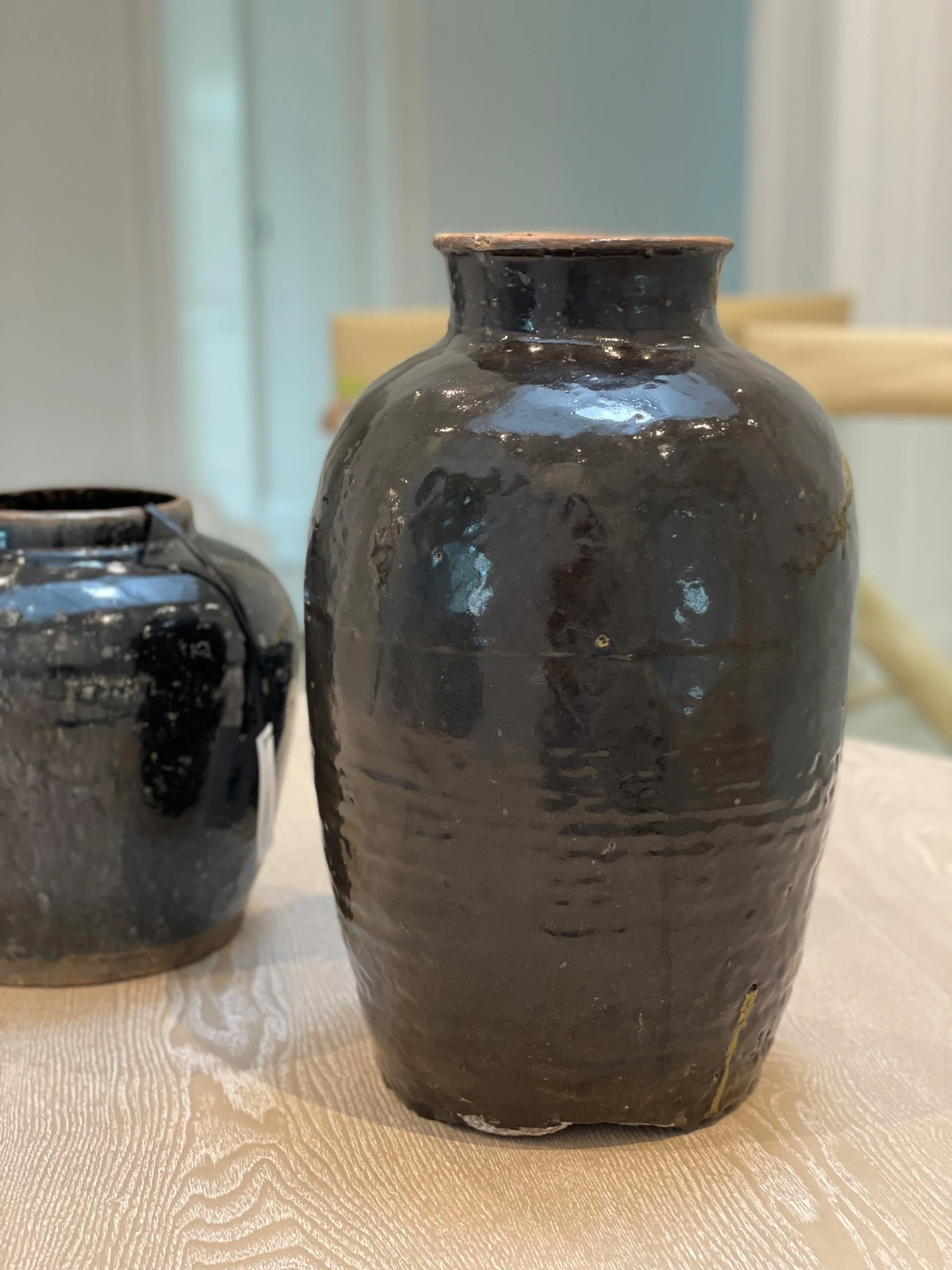Tall Leon Glazed Pot - Image 2