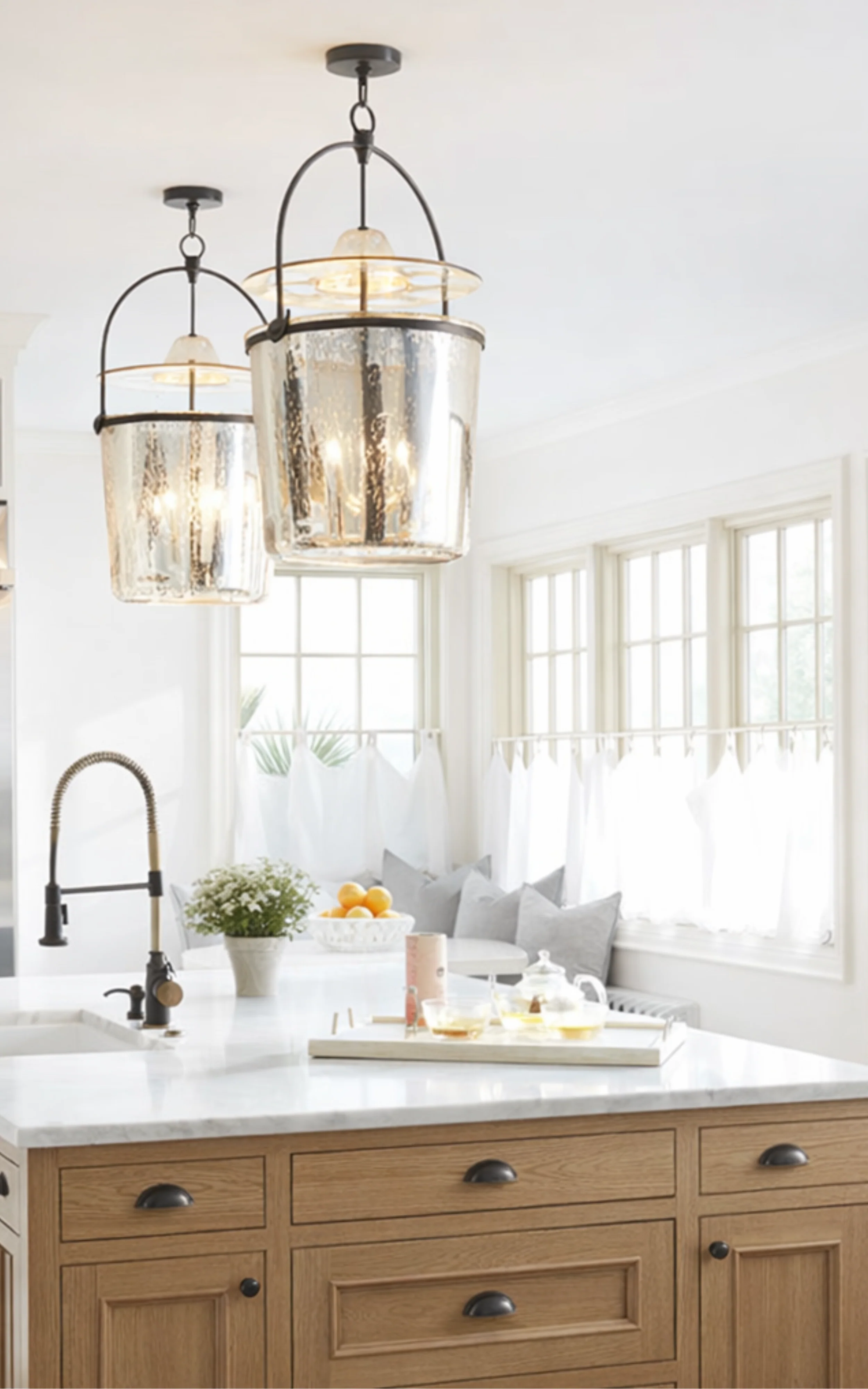 Emerson Bell Jar Four Light Pendant - Image 2