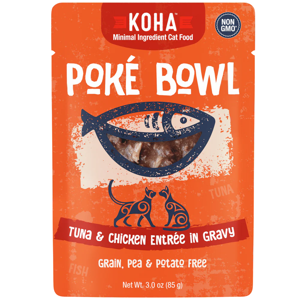 Koha Poke Cat Food 3oz Pouch Tuna and Chicken - Image 1