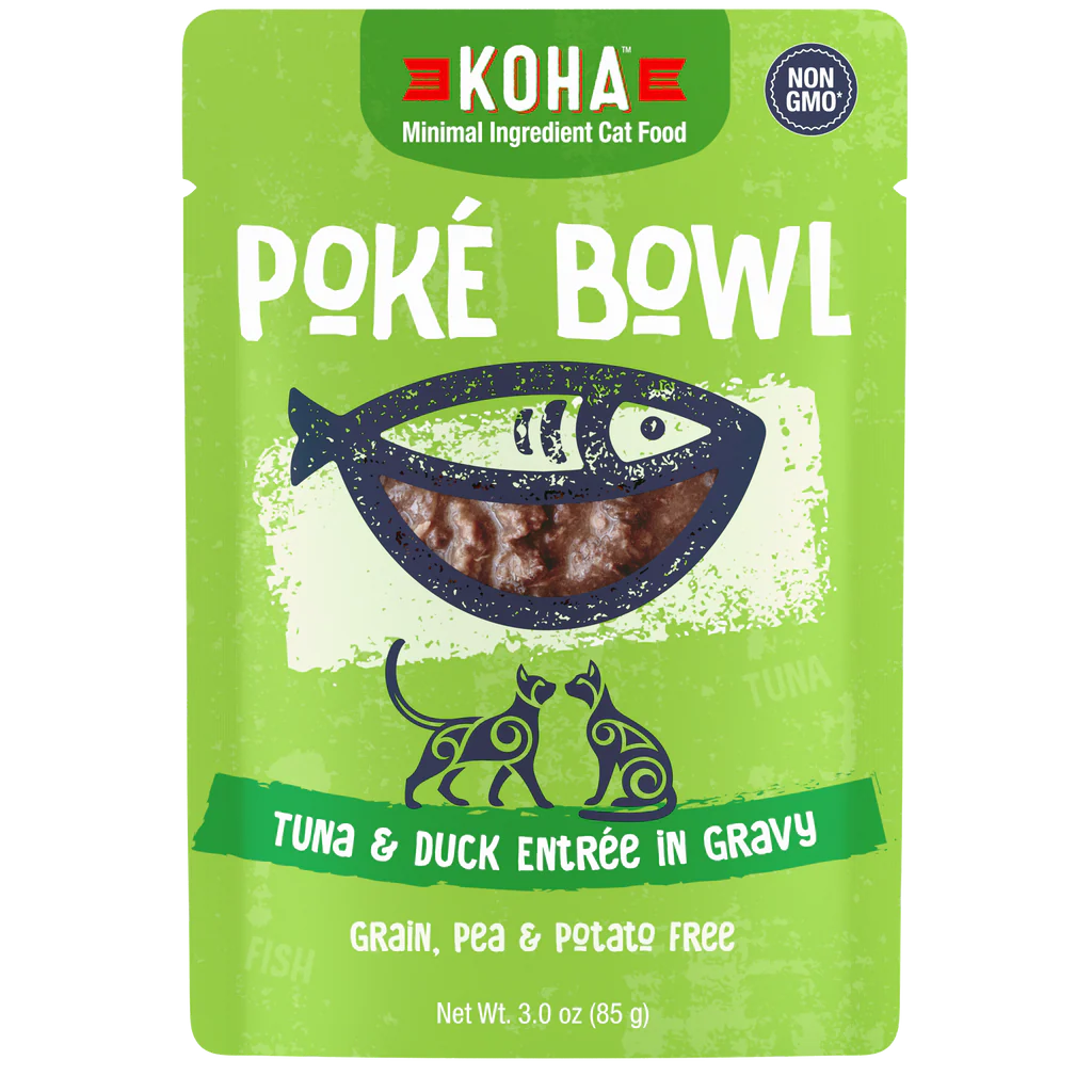 Koha Poke Cat Food 3oz Pouch Tuna and Duck - Image 1
