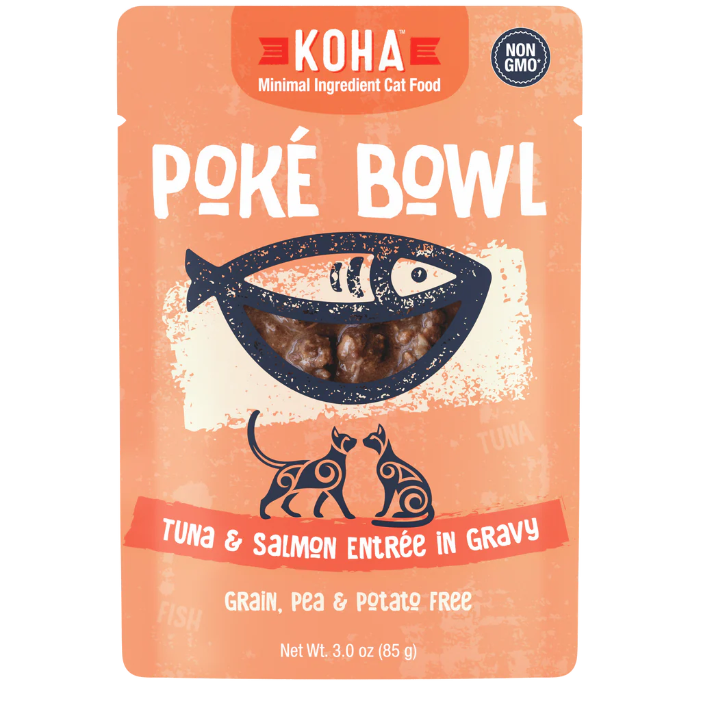 Koha Poke Cat Food 3oz Pouch Tuna and Salmon - Image 1
