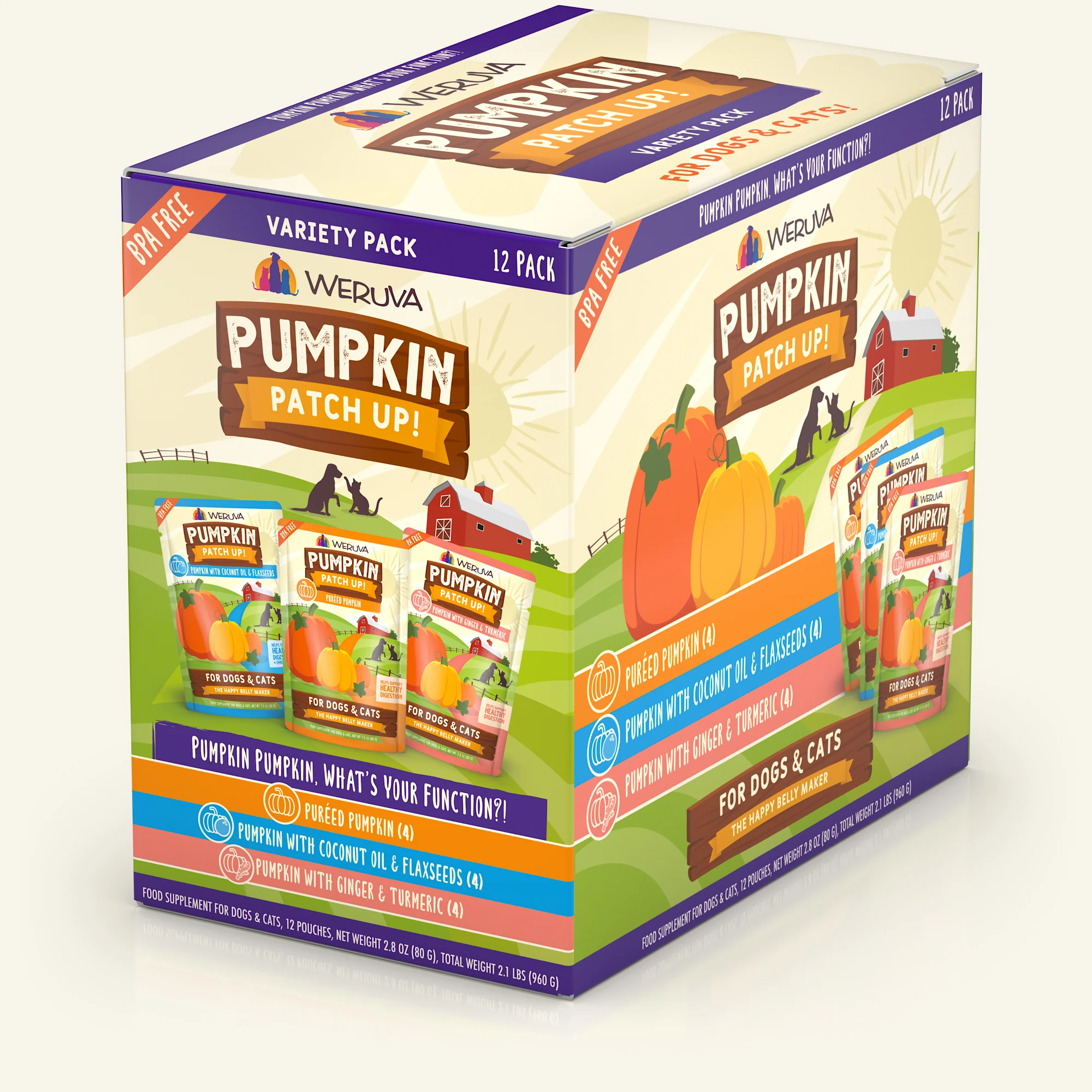 Weruva Pumpkin Patch up! Food Suppliment for dogs and cats 1.05 oz Pouch What