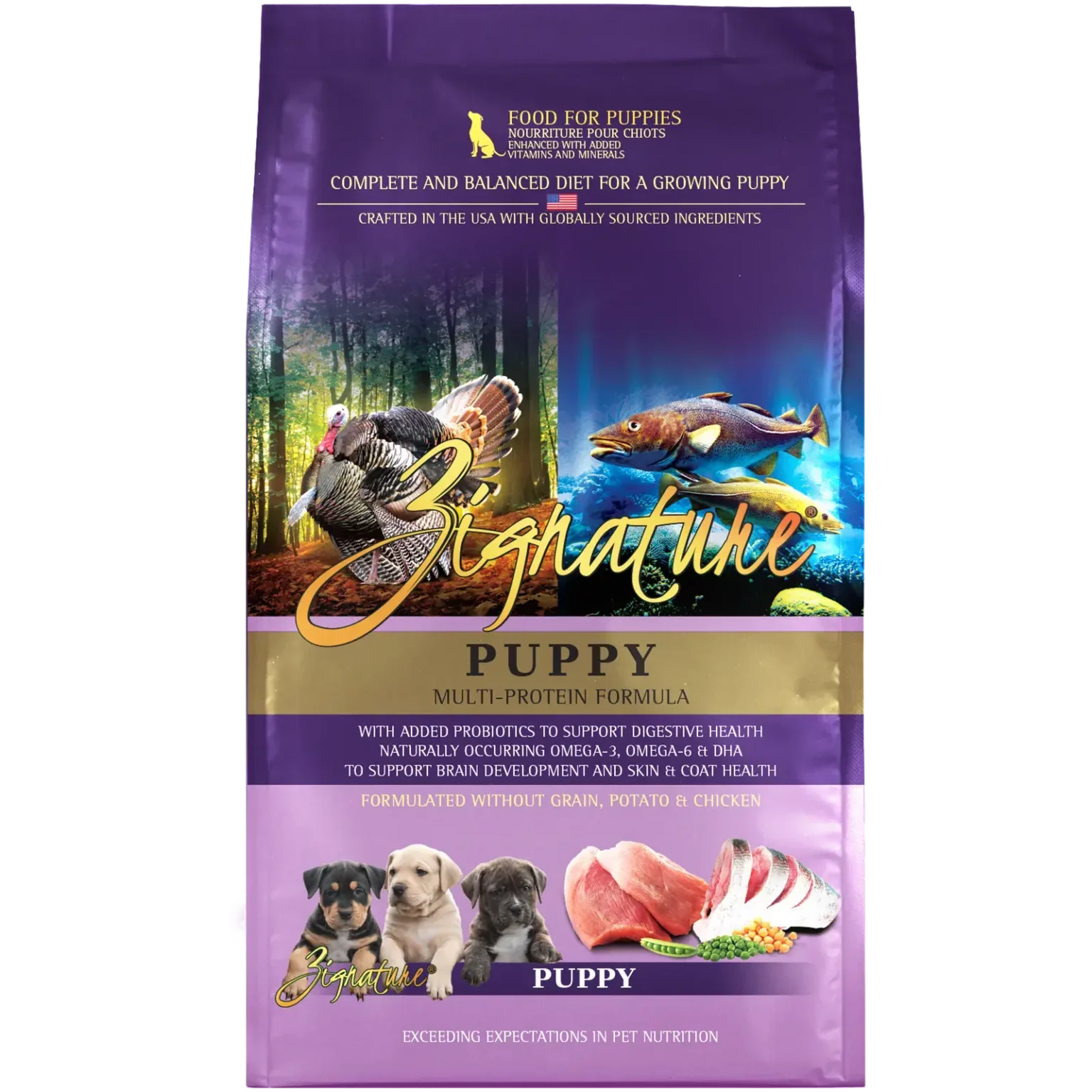 Zignature Puppy Formula Dog Food 4lb - Image 1