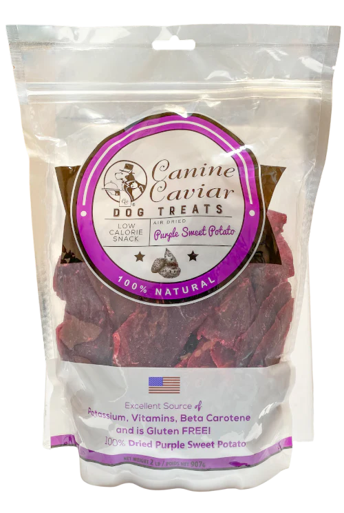 Canine Cavial Dried Purple Sweet Potatos 12oz - Image 1