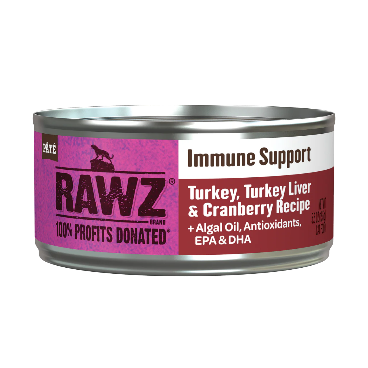 Rawz Immune Support Turkey, Turkey Liver Cat Canned 5.5oz - Image 1