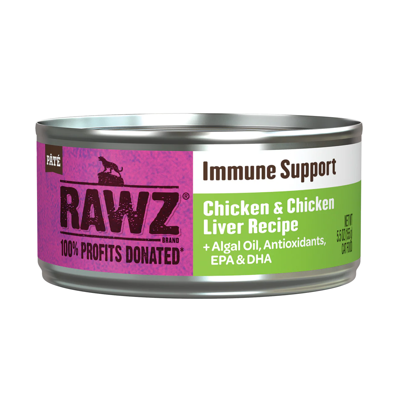 Rawz Immune Support Chicken & Chicken Liver Cat Canned 5.5oz - Image 1