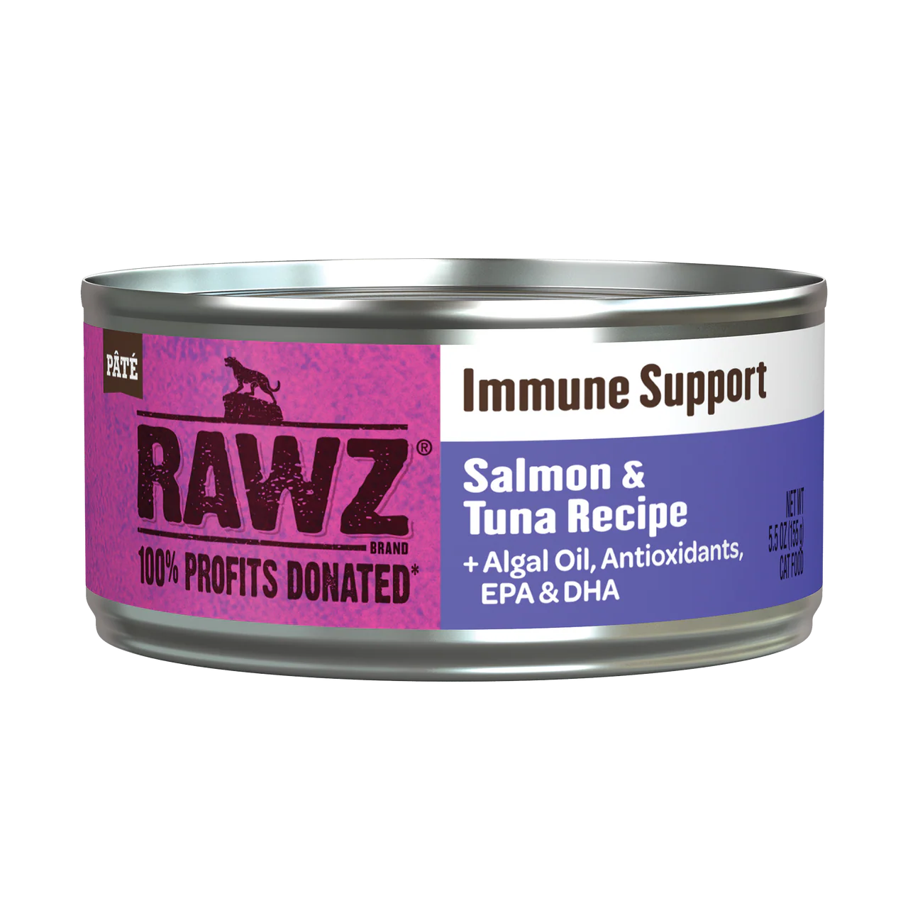 Rawz Immune Support Salmon & Tuna Cat Canned 5.5oz - Image 1